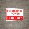 Electrical Power Shut Off Landscape - Wall Sign