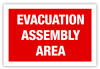 Evacuation Assembly Area Label Evacuation Assembly Area Label