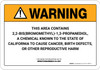 Warning: Prop 65 2,2-Bis(Bromomethyl)-1,3-Propanediol - Wall Sign