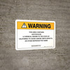 Warning: Prop 65 Acetochlor - Wall Sign
