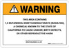 Warning: Prop 65 1,4-Butanediol Dimethanesulfonate (Busulfan) - Wall Sign Warning: Prop 65 1,4-Butanediol Dimethanesulfonate (Busulfan) - Wall Sign
