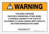 Warning: Prop 65 Diglycidyl Resorcinol Ether (DGRE) - Wall Sign