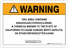 Warning: Prop 65 Midazolam Hydrochloride - Wall Sign Warning: Prop 65 Midazolam Hydrochloride - Wall Sign