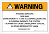 Warning: Prop 65 MON 13900 (Furilazole) - Wall Sign