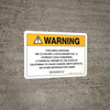 Warning: Prop 65 MX (3-Chloro-4-Dichloromethyl-5-Hydroxy-2(5H)-Furanone) - Wall Sign