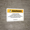 Warning: Prop 65 P-Nitrosodiphenylamine - Wall Sign Warning: Prop 65 P-Nitrosodiphenylamine - Wall Sign