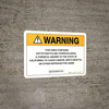 Warning: Prop 65 Oxytetracycline Hydrochloride - Wall Sign