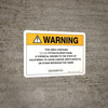 Warning: Prop 65 1,1,1,2-Tetrachloroethane - Wall Sign Warning: Prop 65 1,1,1,2-Tetrachloroethane - Wall Sign