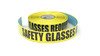 Safety Glasses Required - Inline Printed Floor Marking Tape Safety Glasses Required - Inline Printed Floor Marking Tape
