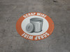 Scrap Wire Floor Sign Scrap Wire Floor Sign