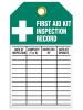 First Aid Kit Inspection Record Tag