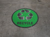 Recycle Green Floor Sign