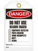 Danger Do Not Use Tags Danger Do Not Use Tags
