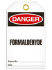 Danger Formaldehyde Tags Danger Formaldehyde Tags
