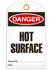 Danger Hot Surface Tags