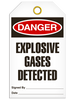 Danger Explosive Gas Tags