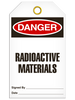 Danger Radioactive Tags Danger Radioactive Tags