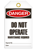 Danger Maint Required Tags