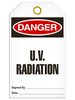Danger U.V. Radiation Tags