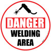 Danger Welding Area Floor Sign Danger Welding Area Floor Sign
