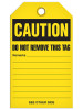 Caution Improper Adjustment May Cause Injury Tags