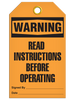 Warning Read Instruct Tags