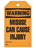 Warning Misuse Injury Tags