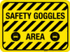 Safety Goggles Required - Floor Sign