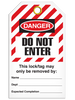 Lockout Do Not Enter Striped Tags Lockout Do Not Enter Striped Tags