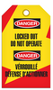 Lockout English/French Operate Tags Lockout English/French Operate Tags
