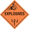 Explosive: Class 1.2 - J - Wall Sign
