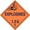 Explosive: Class 1.3 - G - Wall Sign Explosive: Class 1.3 - G - Wall Sign