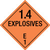 Explosive: Class 1.4 - E - Wall Sign Explosive: Class 1.4 - E - Wall Sign