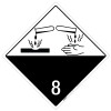 Corrosive: Class 8 Blank - Placard Sign Corrosive: Class 8 Blank - Placard Sign