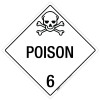 Poison: Class 6 - Placard Sign Poison: Class 6 - Placard Sign