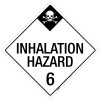 Inhalation Hazard: Class 6 - Placard Sign Inhalation Hazard: Class 6 - Placard Sign