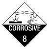 Corrosive: Class 8 - Placard Sign Corrosive: Class 8 - Placard Sign
