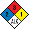 NFPA Diamond 704: 2-3-1 ALK - Wall Sign NFPA Diamond 704: 2-3-1 ALK - Wall Sign