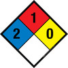 NFPA Diamond 704: 2-1-0 - Wall Sign NFPA Diamond 704: 2-1-0 - Wall Sign