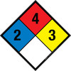 NFPA Diamond 704: 2-4-3 - Wall Sign NFPA Diamond 704: 2-4-3 - Wall Sign