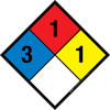 NFPA Diamond 704: 3-1-1 - Wall Sign
