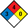 NFPA Diamond 704: 3-4-0 - Wall Sign NFPA Diamond 704: 3-4-0 - Wall Sign