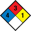 NFPA Diamond 704: 4-3-1 - Wall Sign NFPA Diamond 704: 4-3-1 - Wall Sign