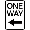 One Way (with left arrow) - Aluminum Sign One Way (with left arrow) - Aluminum Sign