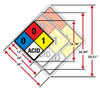 NFPA Diamond 704: 1-3-1 RAD - Wall Sign