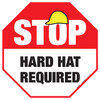 Stop - Hard Hat Required - Floor Sign