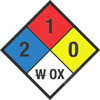 NFPA Diamond 704: 2-1-0 W OX - Wall Sign