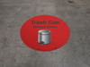 Floor Sign - Trash Can (Solvent Waste)