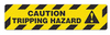 Caution Tripping Hazard (6"x24") Anti-Slip Floor Tape - 6 Pack