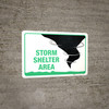 Storm Shelter Area Sign Storm Shelter Area Sign